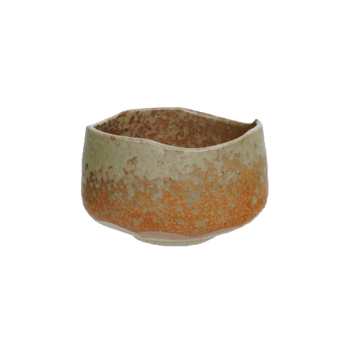 Chawan ocre et beige